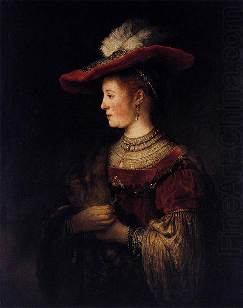 Rembrandt Peale Saskia in Pompous Dress china oil painting image